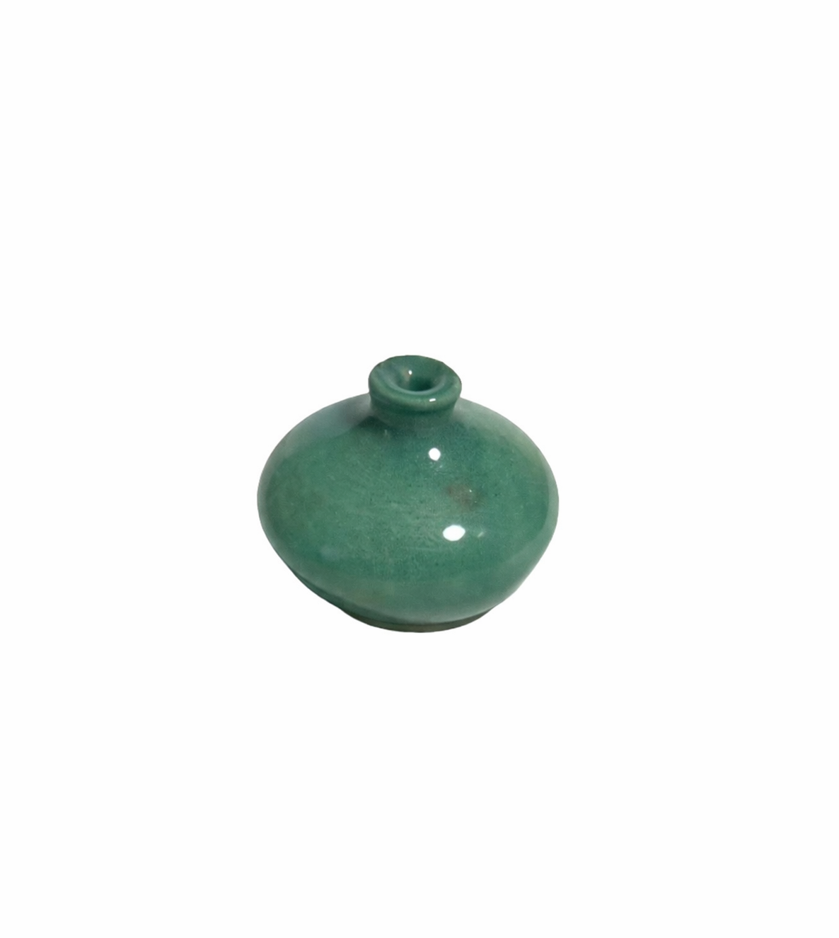 Green-Blue Ceramic Vase